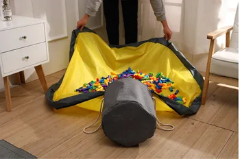 Plac przenośna torba do przechowywania zabawek Sznurek Play Mat For Lego Toys SlideAway Clean-up And Storage Container Bag Organizer Pouch