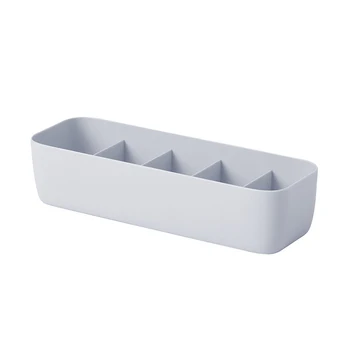 Plastikowe pudełko do przechowywania skarpet dla pojedynczej szuflady biurka domowy szuflada do przechowywania bielizny organizując pudełka mogą CSV