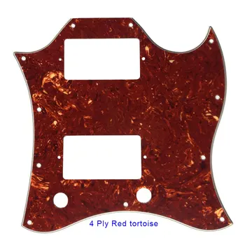 Pleroo guitar parts pickguard dla Gibson SG Standard Full Face Scratch Plate Route PAF Humbuckers najlepsza ochrona dla gitary