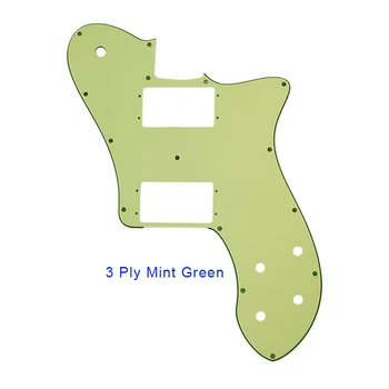 Pleroo Guitar Parts Pickguard do Meksyk/USA 72' Reissue/RI Tele Deluxe Style Scratch Plate Replacement