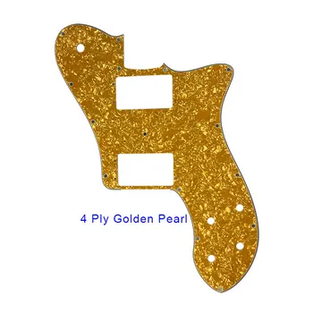 Pleroo Guitar Parts Pickguard do Meksyk/USA 72' Reissue/RI Tele Deluxe Style Scratch Plate Replacement