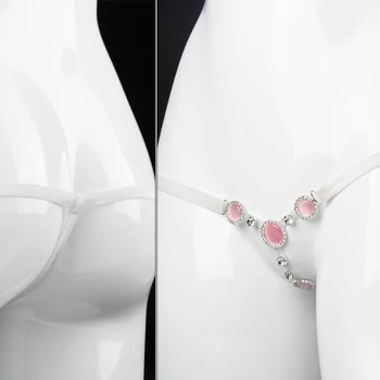Plus rozmiar różowy diament panie majtki seks gra nosić stringi stringi porno przezroczysta bielizna z wycięciami kobiety seksowna bielizna
