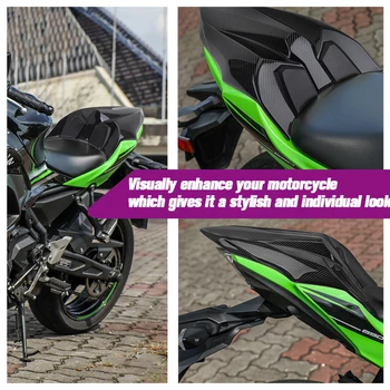 Pokrowiec Na Siedzenia Motocykla Kawasaki Ninja 650 2020 2019 2018 2017 Carbon Tylnym Siedzeniu Kaptur Garb Owiewka Z650 Akcesoria
