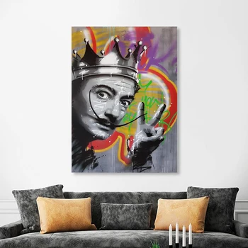 Portret obraz na płótnie Malarstwo Rysunek uchwyt sztuka graffiti wystrój domu streszczenie damskie wzory Bansky art pop plakaty i wydruki