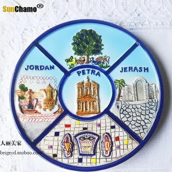 Portugalski Lizbona Paryż Austria Szwajcaria Finlandia Holandia Norwegia amerykańska ceramiczny talerz wystrój domu Turystyczna pamiątka