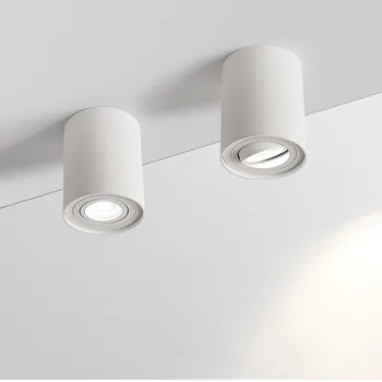 Powierzchniowy montaż Dimmable LED Downlight lampa sufitowa+wymienna żarówka led GU10 9W 12W, 15W AC110V 220V LED sufitowe punktowe lampy