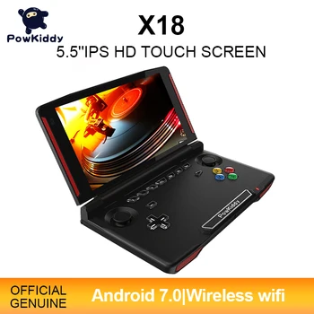 Powkiddy X18 Andriod Handheld Game Console 5.5 Inch ekran 1280*720 Screen MTK 8163 Quad Core 2G RAM 32G ROM Video Handheld Game Player