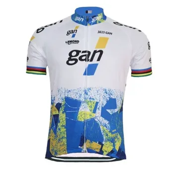 Pro Team gan jazda na Rowerze Jersey top śliniak zestaw odzieży rowerowej MTB mundury rowerowa odzież mężczyźni krótkie Mayo Кюлотт garnitur top żelowa poduszka