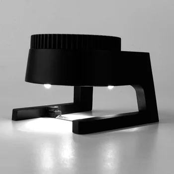 Przenośne drukarki podświetlane lupa lampa tkaniny lupa podwójny optyczny szklany obiektyw lniany tester szkło powiększające z podświetleniem led
