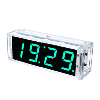 Przenośny mikrokomputer zegar cyfrowy zestaw wysokiej jakości temperatura data wyświetlacz led elektroniczny zegarek DIY części zamienne