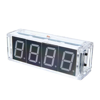 Przenośny mikrokomputer zegar cyfrowy zestaw wysokiej jakości temperatura data wyświetlacz led elektroniczny zegarek DIY części zamienne