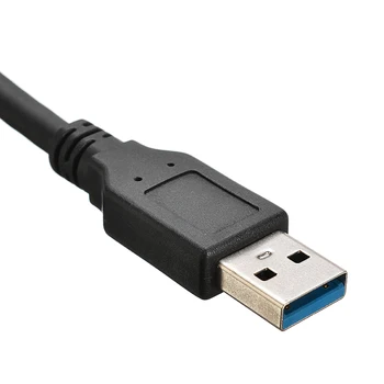 Przenośny SATA do USB 3.0 2.5/3.5 HDD SSD dysk twardy konwerter kablowy wtyk liniowy zasilacz obsługuje wysokiej prędkości do 5 Gb / s