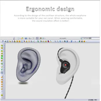 Przewodowa muzyka stereo Sport głośnomówiący słuchawki cztery rdzenie podwójne koło kroki zestaw słuchawkowy z mikrofonem dla Xiaomi Huawei Samsung eh*