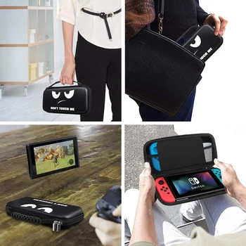 Przewóz drogowy etui do przenoszenia z 10 gniazdami na karty gry i wewnętrzną kieszenią dla konsoli Nintendo Switch Joy-Con