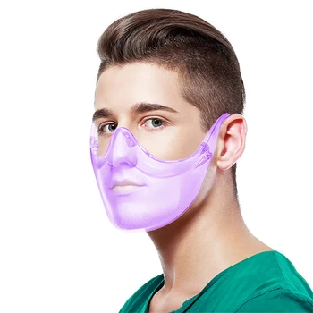 Przezroczysta Ochronna Maska Do Twarzy Kolorowe, Wytrzymałe Zaślepki Do Ust Wielokrotnego Użytku Do Prania Oddychające Osłony Maski Maska Do Twarzy Tarcza
