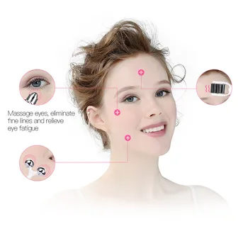 Przód elektryczna wibracje zmarszczek film masażer oczu przeciwzmarszczkowy narzędzie zmarszczek urządzenie odchudzanie usuwanie Pielęgnacja twarzy narzędzie