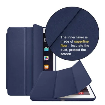 PU skórzane etui dla iPad Air 2 A1566/1567 Magnes Auto Sleep Stand klapki skórzane etui dla iPad air 2 9,7-calowy tablet case+ uchwyt