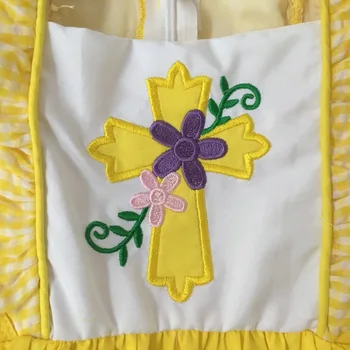 Puresun Wielkanocny Dzień Letni Projekt Małych Dziewczynek Boutique Sukienka Odzież Dziecięca Haft Bawełna, Tkaniny / Odzież Dziecięca Zamek Błyskawiczny Sukienka