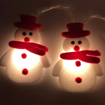 Płatki śniegu Bałwan led wiersza wspaniałe światła garland choinka ozdoby lampa do domu przyjęcie Świąteczne świąteczne oświetlenie wystrój
