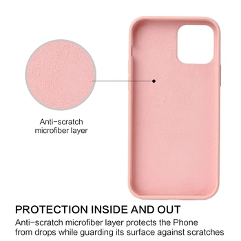 Płyn silikonowy pokrowiec na iPhone ' a 12 Pro Max 12 Mini 12Pro 12mini Gel Rubber Full Body Protection odporna na wstrząsy Anti-Drop Funda Cover