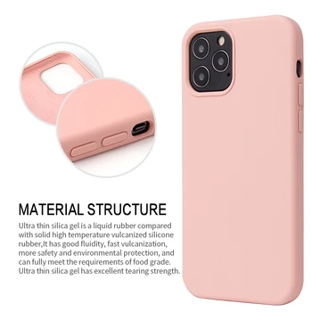 Płyn silikonowy pokrowiec na iPhone ' a 12 Pro Max 12 Mini 12Pro 12mini Gel Rubber Full Body Protection odporna na wstrząsy Anti-Drop Funda Cover