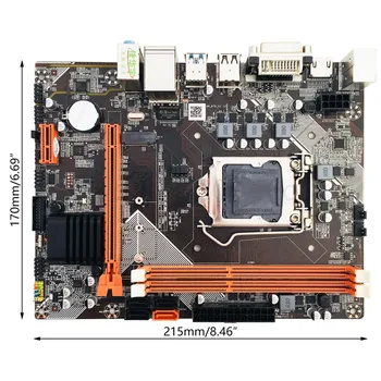 Płyta główna B75-M2 1155 Socket M-ATX obsługuje wbudowaną kartę graficzną VGA, HDMI kompatybilny z DVI na SATA3 M. 2 NVME SSD DDR3 1600