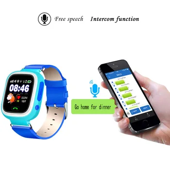 Q90 Child kid Smart watch bransoletka z dotykowym GPS WIFI trackera SIM SOS call chat children baby intelligent watch wristband prezent