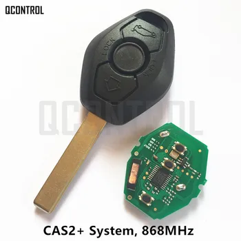 QCONTROL 868MHz Remote Key fit for BMW 3/5 Series CAS2/CAS2+ System ID46-7945 Chip HU92 Key Blade