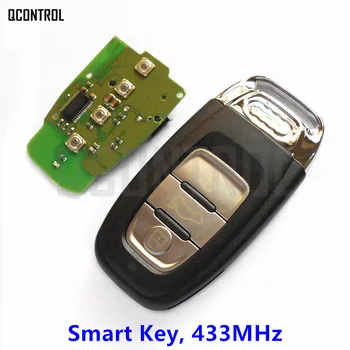 QCONTROL Vehicle Smart Key pasuje do Audi A4/S4, A5/S5/Q5 rok 2007-2016 433 Mhz z chipem PCF7945 бесключевой wejście