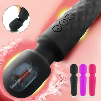 RABBITOW potężny AV wibrator Magiczna Wagina różdżka stymulator łechtaczki wibratory sex zabawki G Spot dla мастурбатора USB dildo