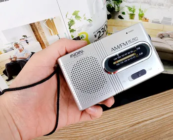 Radio głośnik FM AM cyfrowy stereo mini odtwarzacz MP3, przenośne radio z wyświetlaczem LCD kemping otwarty starsi ludzie