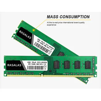Rasalas Pamięć RAM DDR3 8GB 4G for Desktop AMD 8500MHz 10600MHz DIMM 240pin 1.5 V PC Memoria ram O N N AMD AMD