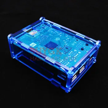 Raspberry PI 3 model B+plus Blue Clear Acrylic Case Cover Shell Enclosure Box dla Raspberry PI 2,PI3 Model B, PI 3B