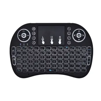 Raspberry Pi Mini Wireless Keyboard 2.4 GHz 3Colors Backlight Touchpad Handheld Keyboard for Raspberry Pi 3/RPI 4 Model B