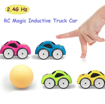 RC Rail Track Car Line Following Inductive Truck Auto Follow Obstacle Avoidance Diy Diecast Vehicle Children ' s Truck Car Toys