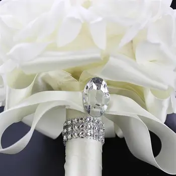 Realistyczny bukiet ślubny symulacja bukiet kwiatów prezent na Walentynki sztuczny bukiet ślubny dekoracje ślubne