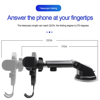 Regulowana przyssawka telefon samochodowy Podstawka uchwyt telefony akcesoria telefon smartfon nawigacyjne wsparcie dla iPhone Xiaomi mi9
