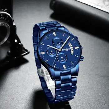 Relogio Masculino NIBOSI męskie zegarki najlepsze marki luksusowych słynna męska moda dorywczo sukienka zegarki wojskowe Kwarcowy zegarek na rękę Saat