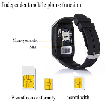 Relojes Man Women Smart Watch DZ09 z kartą SIM TF Call Camera krokomierz Smartbracelet Syn Facebook Tiwtter Smartwatch z systemem android