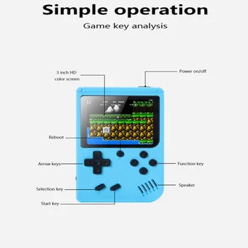 Retro konsola Przenośna mini przewodnik przewodnik видеоигровой odtwarzacz Dobble Consola wbudowany 500 gier consola retro