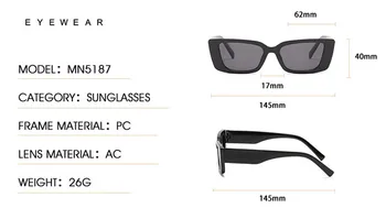 Retro prostokątne okulary przeciwsłoneczne damskie męskie Luksusowe markowe steam punk odcienie hippie Y2k kwadratowe markowe okulary do oczu Oculos De Sol Y2K