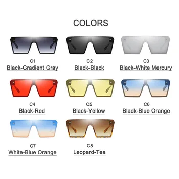 Retro негабаритная ramki kwadratowe okulary mężczyźni i kobiety modne okulary jednoczęściowe wysokiej jakości okulary