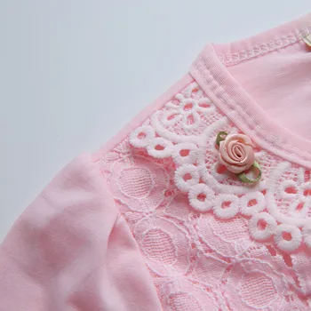 RL Princess Wear odzież dla dziewczynek sweter biały różowy płaszcz z długim rękawem odzież Dziecięca 2 3 4 6 8 10 lat