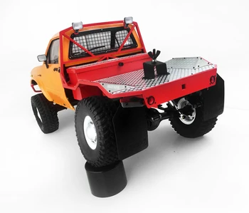 Robot Rc samochód tylna podwójne wiadro aktualizacja do 1/10 skala zabawki model RC 4WD TF2 Trail Finder 2 podwozia + Mojave Body Car Shell