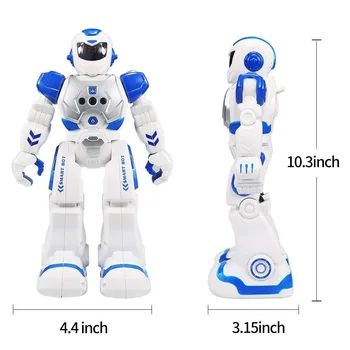 Robot Zdalnego Sterowania Dla Dzieci Inteligentny, Programowalny Robot Z Podczerwieni Kontroler Zabawki,Taniec,Śpiew,Led Oczy,Gest Se