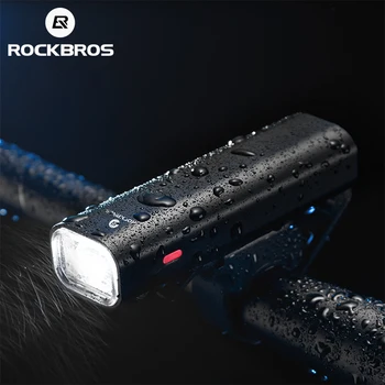 ROCKBROS Bike Light przeciwdeszczowy USB Akumulator LED 2000mAh MTB przednia lampa reflektor z aluminium ultralight latarka rowerowa światło