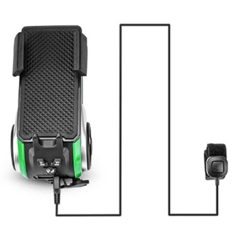 Rockbros wodoodporna 5-w-1 komputer rowerowy Uchwyt na telefon o Bluetooth odtwarzacz MP3 głośnik rowerowy światło