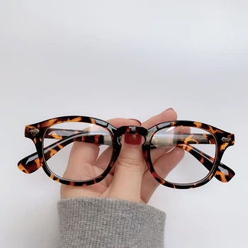 Rocznika Ramki Okularów Mężczyźni Johnny Depp Styl Anty Światło Niebieskie Okulary Projektant Kobiety Przezroczyste Soczewki Okulary Optyczne, Oprawki Do Okularów