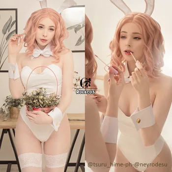ROLECOS anime Sakurajima Mai cosplay kostium królika kobiety Biały seksowny kombinezon łajdak nie marzy o stroju dziewczynki-królik Сэмпай