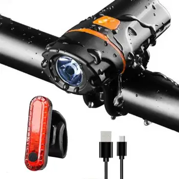 Rowerowa światło+lampa tylna zespolona LED MTB Mountain Bicycle ostrzegawcze światła wodoodporny do stosowania zewnętrznego cyklu jazdy na rowerze rozrywka